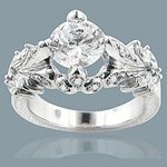 14k gold diamond engagement ring